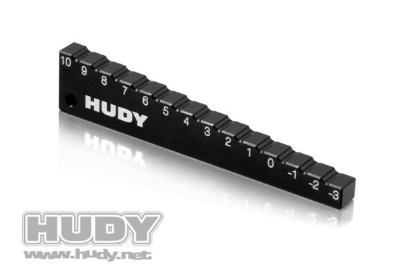 HUDY Chassis Droop Gauge -3 to 10 mm for 1/10 (10 mm)