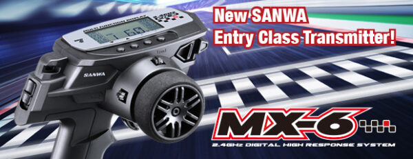 Sanwa Radio Car MX-6 2.4GHz 3Ch EU - immagine 2