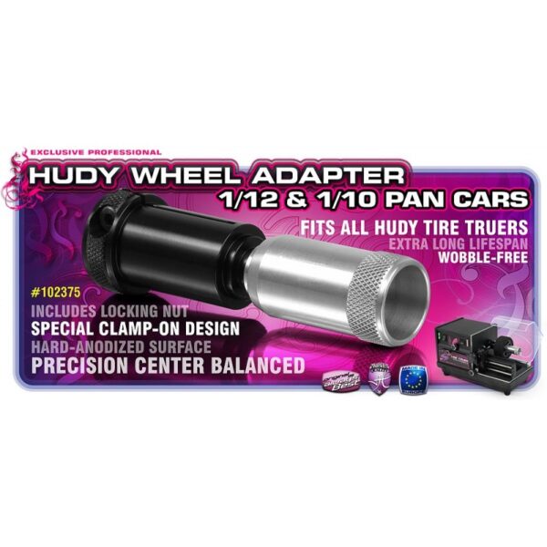 Hudy Wheel Adapter 1:12 & 1:10 Pan Cars