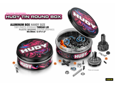 Hudy Tin Round Box 80x30mm Borse e Contenitori 1/10