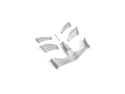 Xray X1 Composite Adjustable Front Wing – White – Ets Approved X1 2024