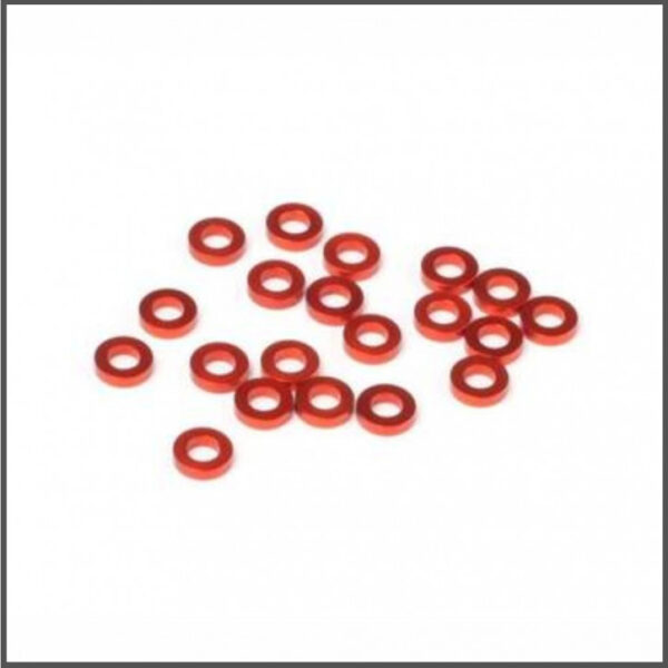 RONDELLA ALLUMINIO 3X6X1.5MM ARANCIONE (20 PZ)