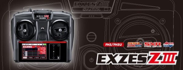 Sanwa Exzes ZIII Radio + RX-493i Receiver & Preinstalled Battery - immagine 2